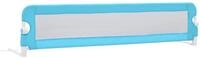 vidaXL Bett Kleinkind-Bettschutzgitter Blau 180x42 cm Polyester (1-tlg)