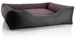 BedDog Tierbett Hundebett TEDDY mit Rand, Bezug abnehmbar braun|schwarz 85 cm x...