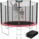 Kinetic Sports Gartentrampolin SALTO PLUS, &Oslash; 244 cm, Komplett-Set mit Leiter,