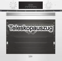 BEKO Backofen Teleskopauszug SteamShine&reg; wei&szlig; BBIM14300WMS, mit 1-fach...