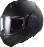 LS2 Motorradhelm FF906 Advant Solid Noir Klapphelm, Notfallsystem-Polsterung