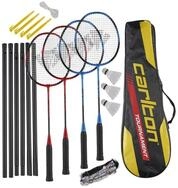 CARLTON Badmintonschl&auml;ger Badminton Tournament 4 Player Set (4x Schl&auml;ger, 3x