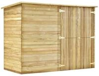 vidaXL Ger&auml;tehaus, Fahrradgarage 232x110x170 cm Kiefernholz Impr&auml;gniert