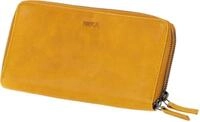 Mika G&uuml;rteltasche Damengeldb&ouml;rse Leder 19,5x10,5x3cm gelb