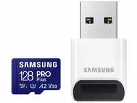 Samsung PRO Plus (2023) microSD, inkl. USB-Kartenleser Speicherkarte (128 GB,...