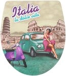 ADOB WC-Sitz Italia la dolce vita, Absenkautomatik, zur Reinigung auf Knopfdruck