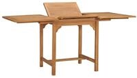 vidaXL Gartentisch NA Ausziehbarer Gartentisch 110-160x80x75 cm Massivholz Teak...