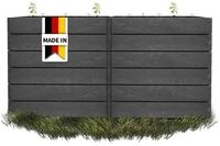 GARANTIA Hochbeet ERGO QUADRO 2 L 75 Hochbeet Stone, inkl. FLORA...