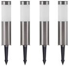 Lindby Au&szlig;en-Stehlampe Sirita, LED, Edelstahl Alu tageslicht IP44, 1 x 0,2 W LED,
