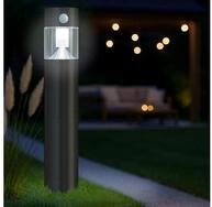 MeLiTec LED Solarleuchte Solar-Gartenleuchte, SO31, Tageslichtwei&szlig;, Edelstahl, mit