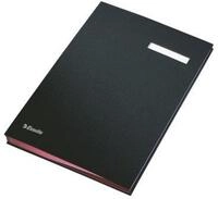 ESSELTE Organisationsmappe Unterschriftsmappe A4 PP 10 F&auml;cher schwarz