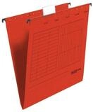 Falken Hefter H&auml;ngemappe UniReg Kraftkarton 230g/qm seitlich offen rot VE=5...