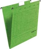 Falken Hefter H&auml;ngemappe UniReg Kraftkarton 230g/qm seitlich offen gr&uuml;n VE=5...