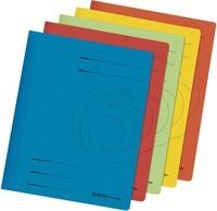 Herlitz Hefter Schnellhefter Karton farbig sortiert intensiv VE=5 St&uuml;ck