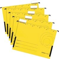 Herlitz Hefter H&auml;ngetasche 230g/qm gelb VE=5 St&uuml;ck
