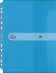 Herlitz Collegeblock herlitz Dokutasche PP A4 transparent mit blau
