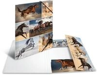HERMA Organisationsmappe Herma Sammelmappe Eckspanner Karton A4 Pferde