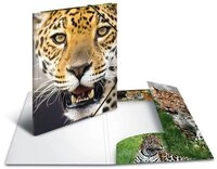 HERMA Organisationsmappe Sammelmappe DIN A3 Kunststoff Tiere Leopard