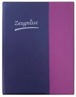 Idena Ringbuchmappe Zeugnismappe, DIN A4, Violett, mit 10 H&uuml;llen