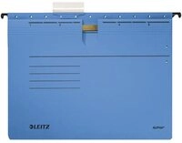 LEITZ Hefter H&auml;ngehefter Alpha kaufm. Heftung 250g/qm Karton blau VE=5 St&uuml;ck