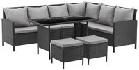 SVITA Gartenlounge-Set MADISON, (Set, 2-tlg., Lounge mit Tisch), Gartenm&ouml;belset,