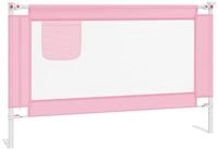 vidaXL Bettschutzgitter, Kleinkind-Bettschutzgitter Rosa 120x25 cm Stoff