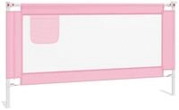 vidaXL Bettschutzgitter, Kleinkind-Bettschutzgitter Rosa 160x25 cm Stoff