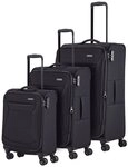 travelite Trolleyset CHIOS 3-teilig Weichgep&auml;ck, 4 Rollen, (Set, 3 tlg.,