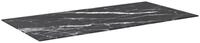 vidaXL Tischplatte, Schwarz 100x50 cm 6 mm Hartglas in Marmoroptik