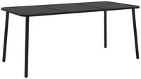 vidaXL Gartentisch Gartentisch Anthrazit 165x80x71 cm Stahl (1-St)