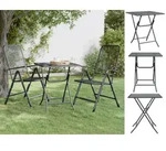 vidaXL Gartentisch Gartentisch 60x60x72 cm Streckmetall Anthrazit (1-St)