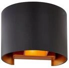 Arcchio Wandleuchte Zuzana, Metall, Schwarz IP20, 1 x 8 W LED