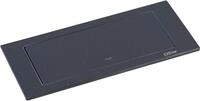 Evoline BackFlip Schwarz matt 2x Steckdose mit USB-C, versenkbar