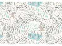 Komar Vliestapete Bambi Woodland, 400x280 cm (Breite x Höhe)