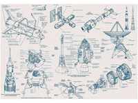 Komar Vliestapete Spacecraft Architecture, 400x280 cm (Breite x Höhe)