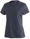 T-Shirt MAIER SPORTS "Waltraud", Damen, Gr. 34, blau (dunkelblau), 100% Polyester,