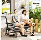 Outsunny Gartenbank mit Schaukelmechanismus, bis 200 kg belastbar...