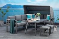 MANDALIKA Garden Gartenlounge-Set Newport anthrazit Gartenm&ouml;belset Dining Eck