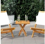 vidaXL Tischplatte vidaXL Tischplatte Quadratisch 40x40x2,5 cm Massivholz Teak