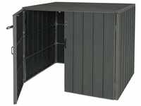 MCW Mülltonnenbox MCW-J28-2-4-P (2 St), Erweiterbar, Abschließbare Tür, Mit