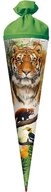 Roth Schult&uuml;te Tiger, 70 cm, rund, mit gr&uuml;nem Filzverschluss, Zuckert&uuml;te f&uuml;r