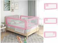 vidaXL Kleinkind-Bettschutzgitter rosa 150x25 cm