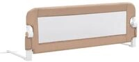 vidaXL Bett Kleinkind-Bettschutzgitter Taupe 120x42 cm Polyester (1-tlg)