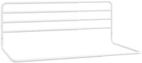 vidaXL Bettschutzgitter, Kleinkind-Bettschutzgitter Wei&szlig; (76-137)x55 cm Eisen