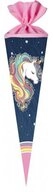Nestler Schult&uuml;te Einhorn Regenbogen M&auml;hne, 70 cm, rund, mit rosafarbigem