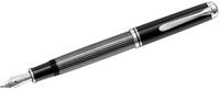Pelikan F&uuml;llfederhalter Kolbenf&uuml;llhalter Souver&auml;n M405 B anthrazit/schwarz/silber