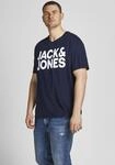 Jack & Jones PlusSize "JJECORP LOGO TEE SS O-NECK NOOS PLS" Baumwolle, regular fit