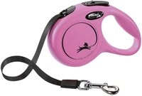 flexi Flexileine FLEXI Rollleine New CLASSIC Gurt - 3m, bis 12kg Farbe: Pink