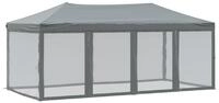 vidaXL Partyzelt, Pavillon Faltbar mit Seitenw&auml;nden Anthrazit 3x6 m