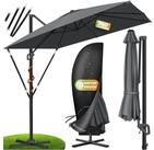 KESSER Ampelschirm, Sonnenschirm SUN XL 300 300 cm Inkl. Abdeckung 360&deg; Drehbar &